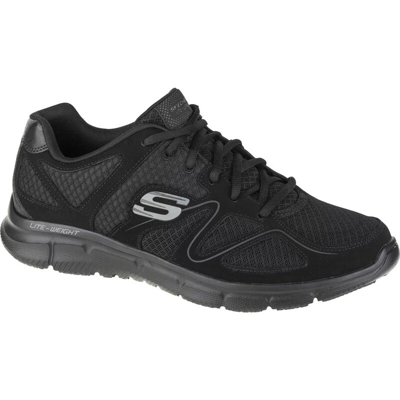 Černé pánské tenisky SKECHERS Satisfaction Černá