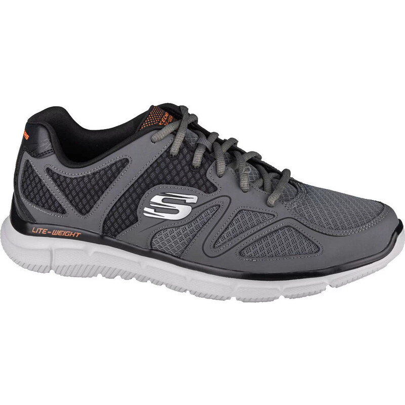 Šedé pánské tenisky Skechers Satisfaction-Flash Point Šedá
