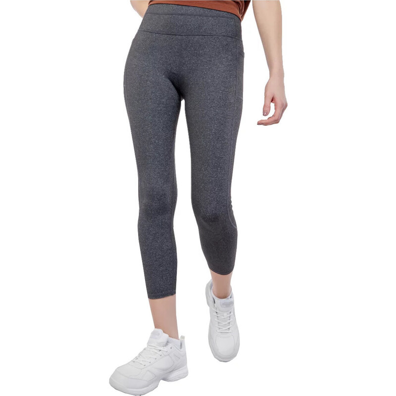 Tmavě šedé dámské legíny Skechers Go Walk High Waisted 7/8 Legging 84024254