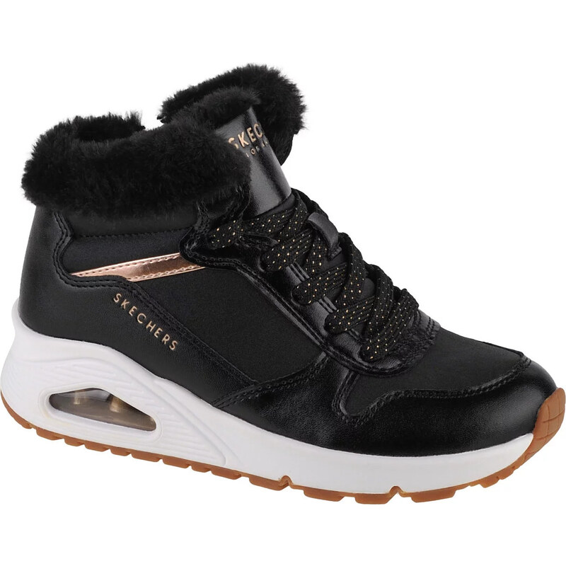 Černé dívčí boty Skechers Uno - Cozy On Air Černá