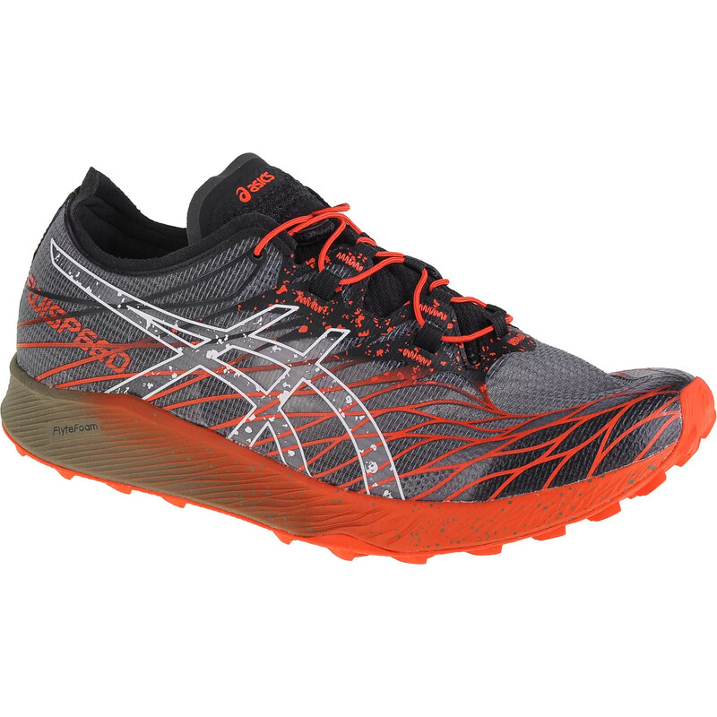 Šedo-oranžové pánské tenisky ASICS Fujispeed Barevná