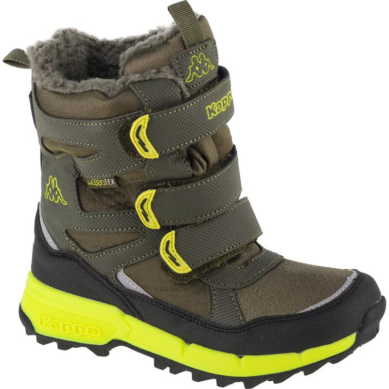 Khaki chlapecké boty Kappa Vipos Tex K