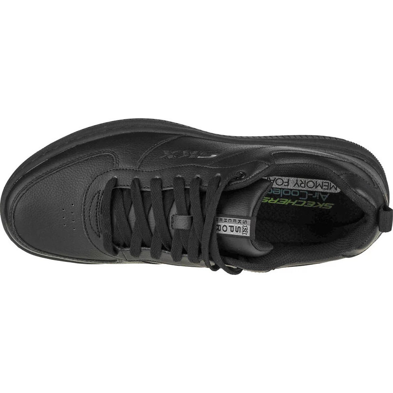 ČERNÉ PÁNSKÉ KOŽENÉ TENISKY SKECHERS SPORT COURT 92 Černá