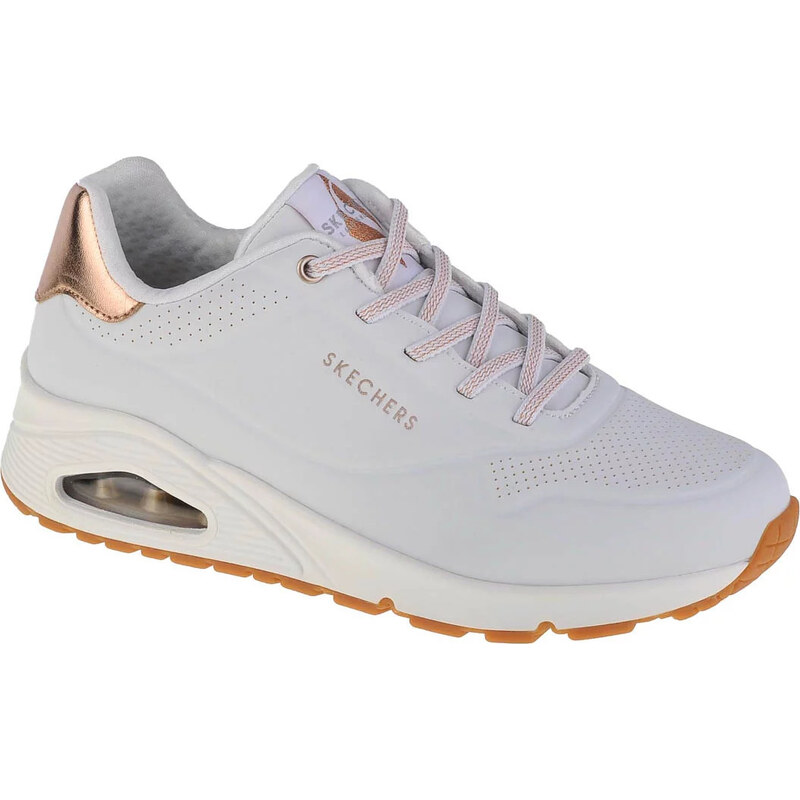 Bílé dámské tenisky Skechers Uno - Shimmer Away 155196-WHT