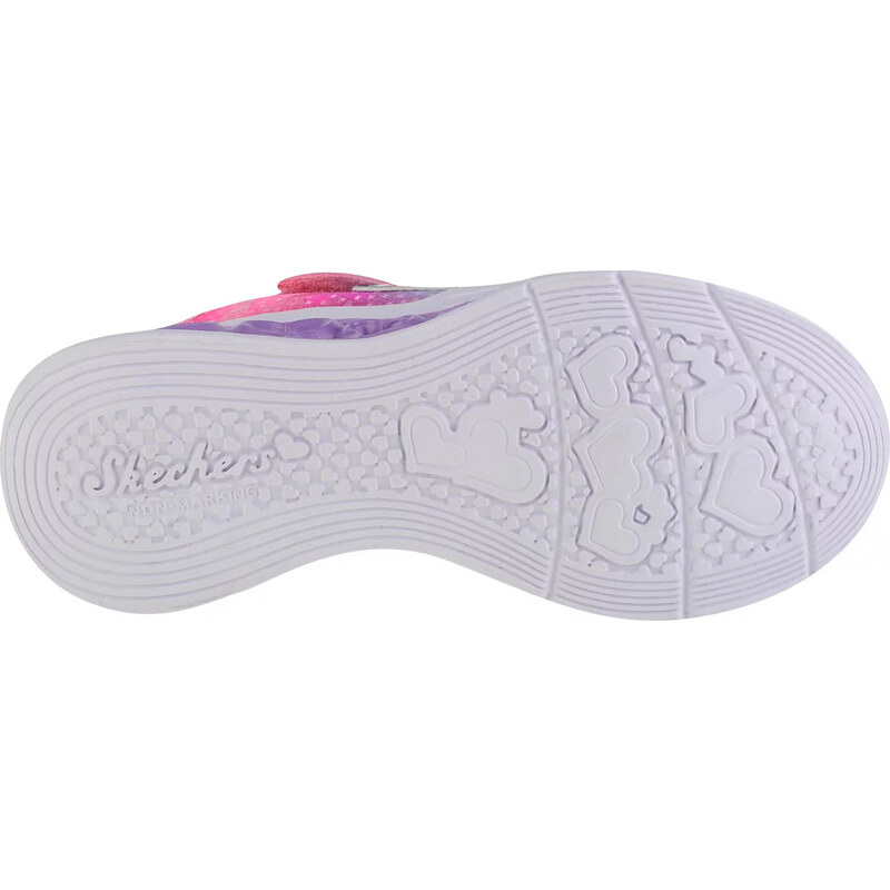 BAREVNÉ DÍVČÍ SVÍTÍCÍ TENISKY SKECHERS FLUTTER HEART LIGHTS Barevná