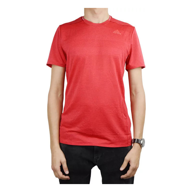 ČERVENÉ PÁNSKÉ TRIČKO ADIDAS SUPERNOVA SHORT SLEEVE TEE M Červená