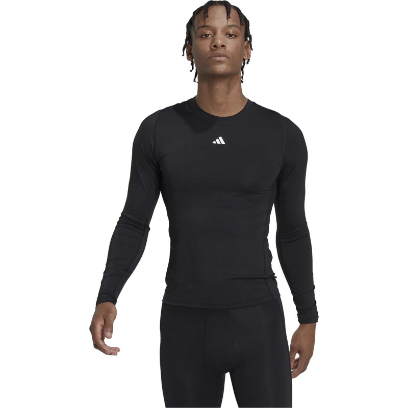 Černé pánské tričko adidas Techfit Training Long Sleeve Černá