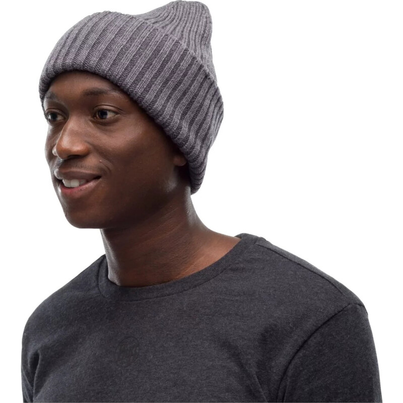 ŠEDÁ ČEPICE BUFF ERVIN MERINO HAT BEANIE