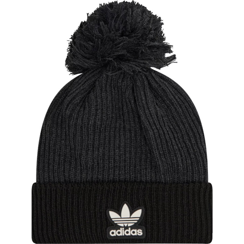 Černá dámská čepice adidas Adicolor Collegiate Pom Beanie H35510