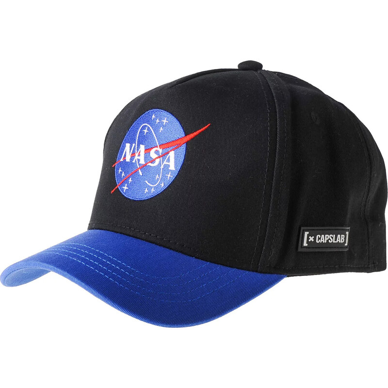 BASIC Černo-modrá kšiltovka Capslab Space Mission NASA Cap Černá