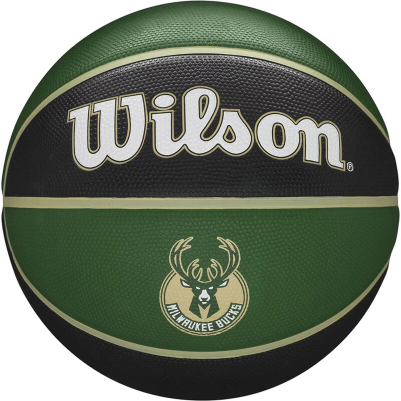 WILSON NBA TEAM MILWAUKEE BUCKS BALL Tmavě zelená