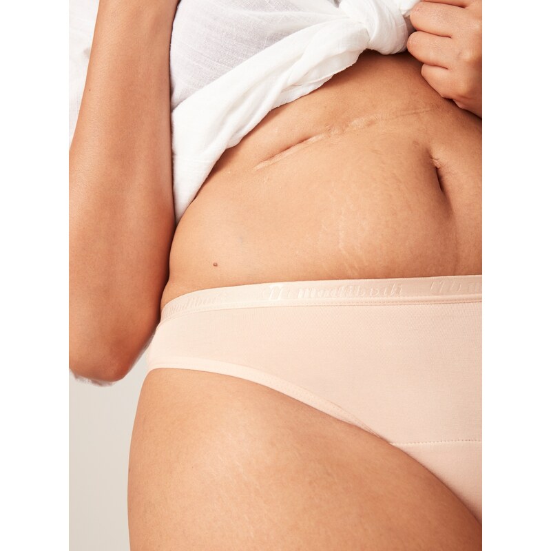 Menstruační kalhotky Modibodi Classic Thong Super Light Beige (MODI4026B)