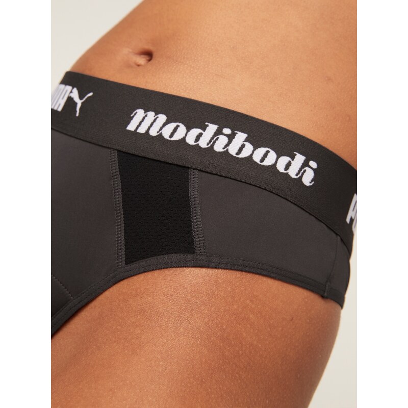 Menstruační kalhotky PUMA & Modibodi Active Thong Super Light Dark (MODI4093) XS