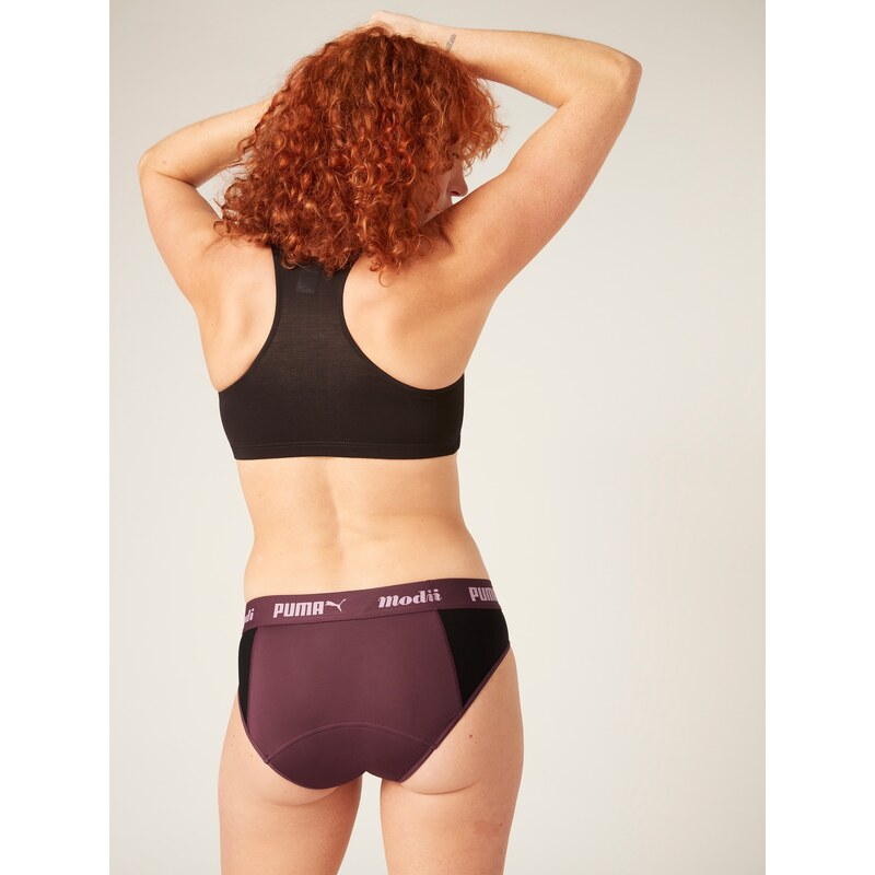 Menstruační kalhotky PUMA & Modibodi Active Brief Moderate-Heavy Grape (MODI4096) S