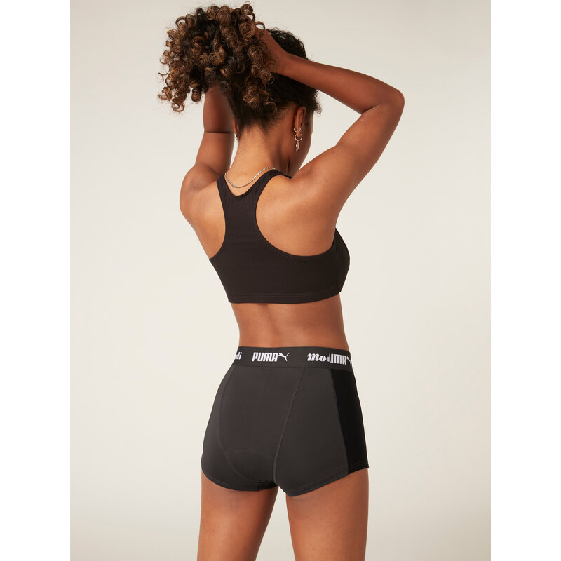 Menstruační kalhotky PUMA & Modibodi Active Boyshort Moderate-Heavy Dark (MODI4097) XS