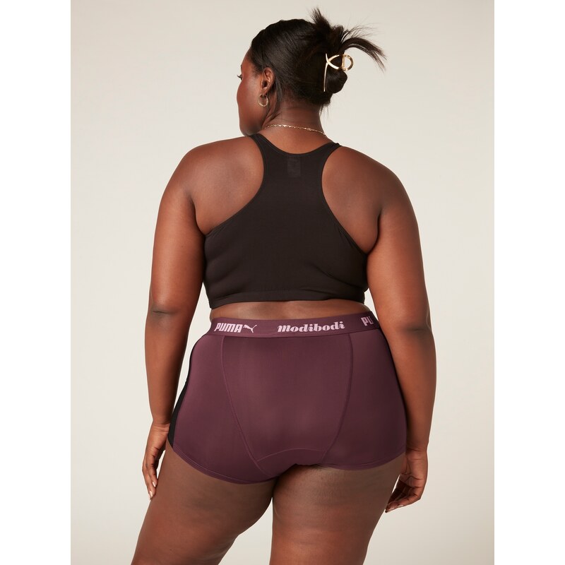 Menstruační kalhotky PUMA & Modibodi Active Boyshort Moderate-Heavy Grape (MODI4097G) XS