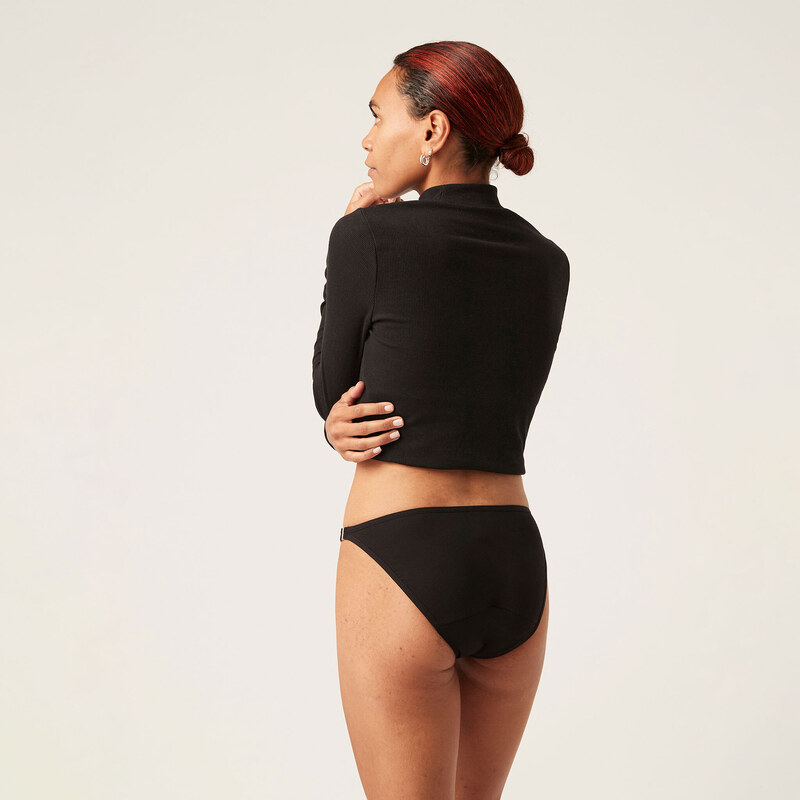 Menstruační rozepínací kalhotky Modibodi Luxe Clasp Bikini (MODI4089) XS