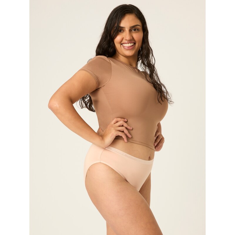 Menstruační kalhotky Modibodi Classic Bikini Moderate-Heavy Beige 87527217