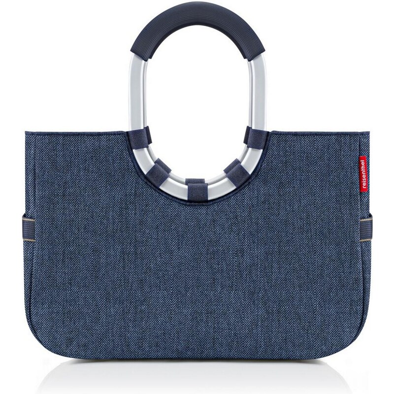 Nákupní taška Reisenthel Loopshopper M Herringbone dark blue