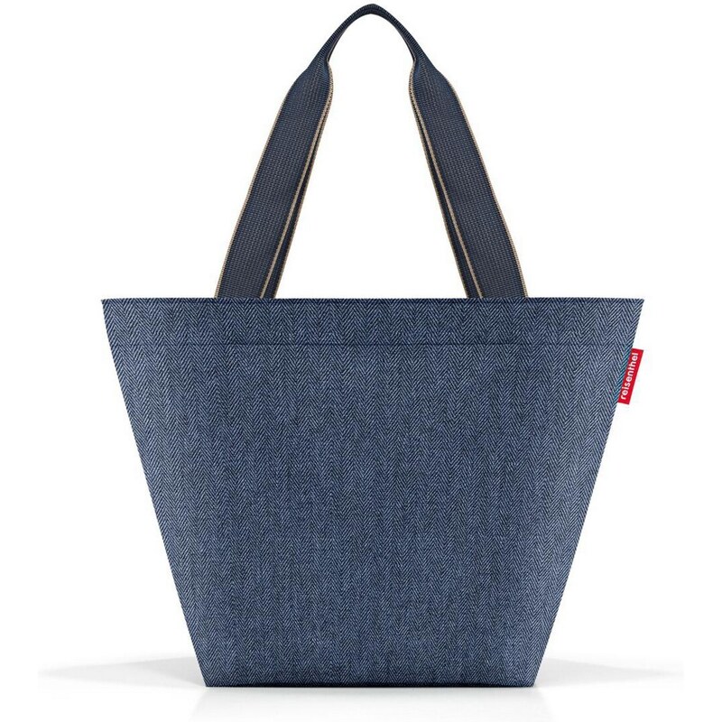 Nákupní taška přes rameno Reisenthel Shopper M Herringbone dark blue