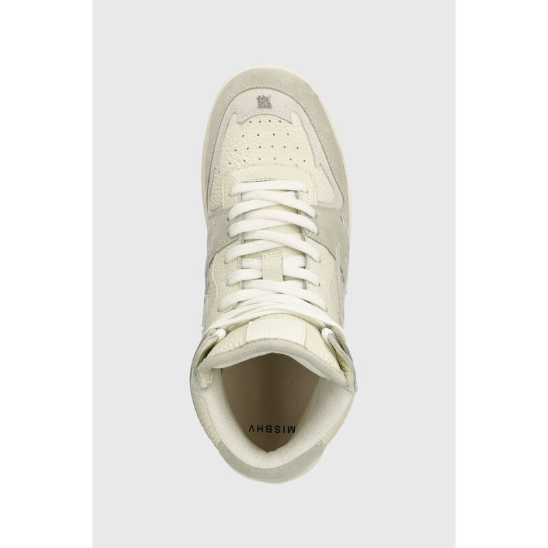 Kožené sneakers boty MISBHV Court bílá barva, 3022BW411