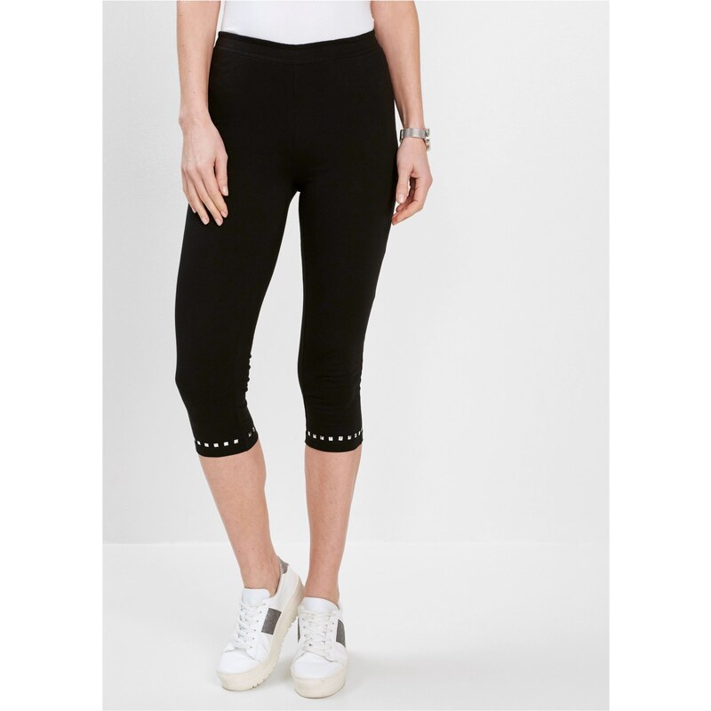 bonprix Capri legíny černá Žena