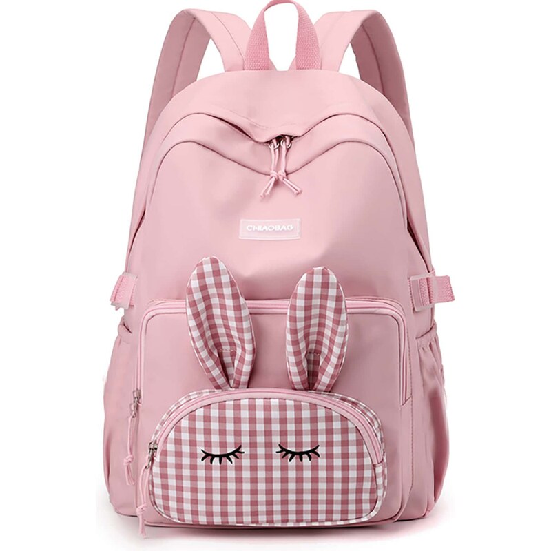 Růžový školní batoh