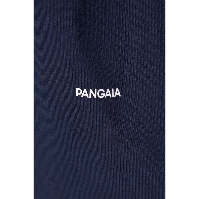 Tričko Pangaia tmavomodrá barva, s potiskem