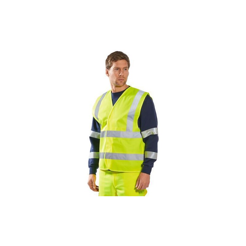 Portwest Reflexní vesta Two Band Brace Hi-Vis, žlutá, vel. S - M