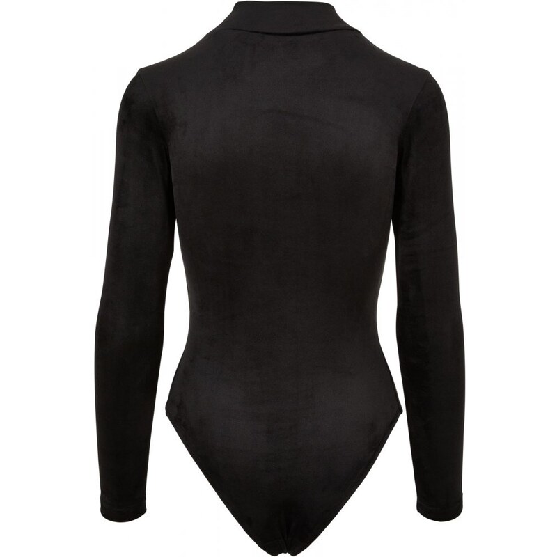 URBAN CLASSICS Ladies Velvet Cut-Out Turtleneck Body