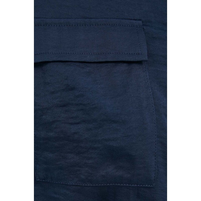 Košile Pepe Jeans dámská, tmavomodrá barva, regular, s klasickým límcem