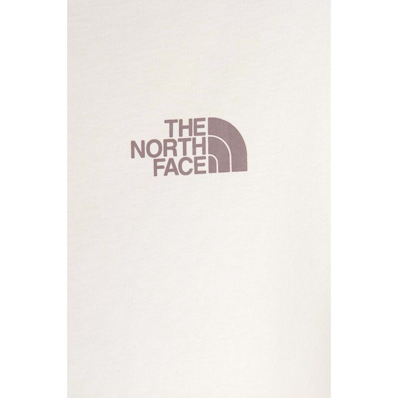 Dětské bavlněné tričko The North Face G VERTICAL LINE S/S TEE bílá barva