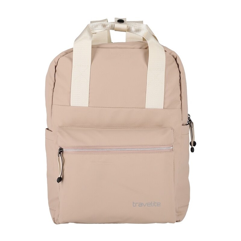 Travelite Basics Canvas Backpack Light brown