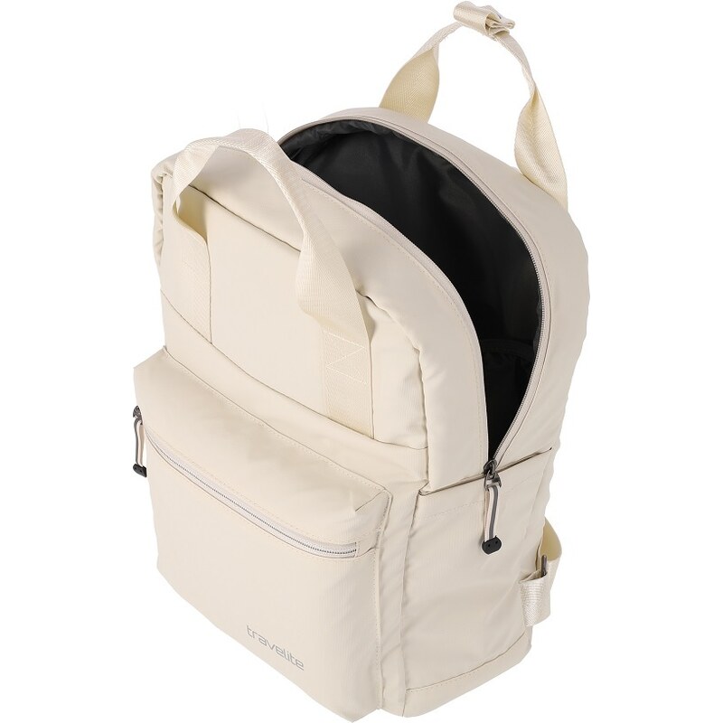 Travelite Basics Canvas Backpack Light beige