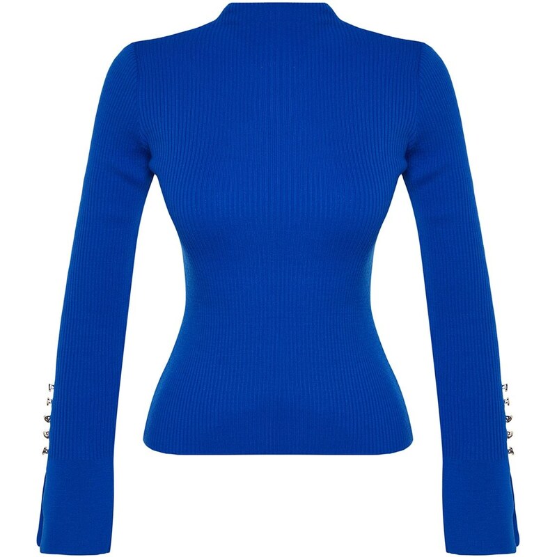 Trendyol Saks Sleeve Ends Detailed Knitwear Sweater