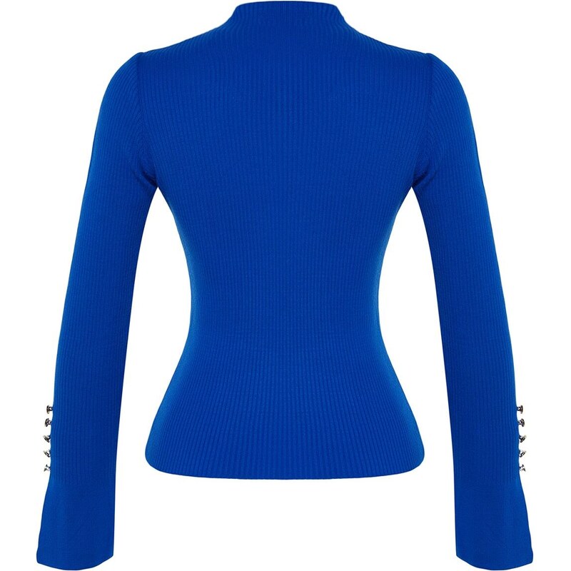 Trendyol Saks Sleeve Ends Detailed Knitwear Sweater