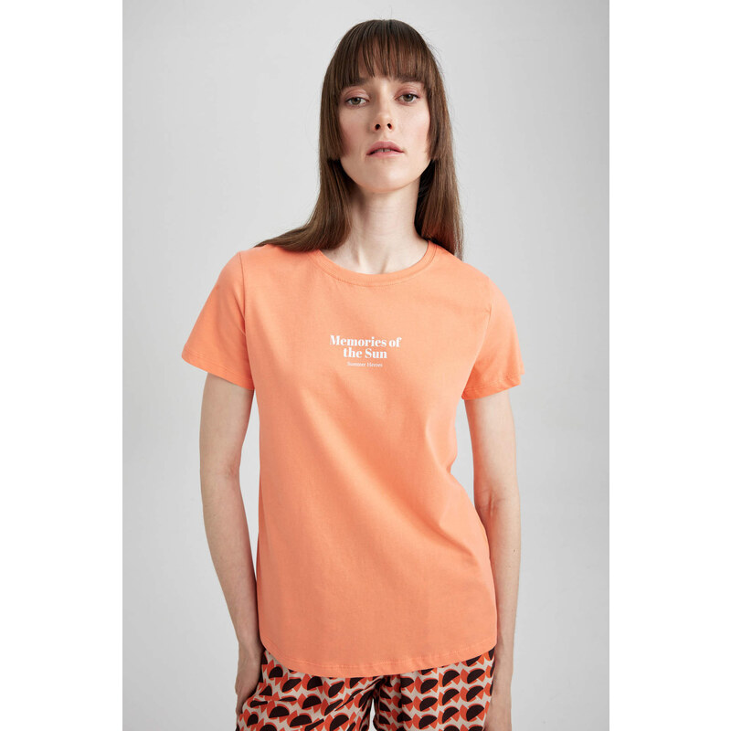 DEFACTO Regular Fit Crew Neck Short Sleeve T-Shirt