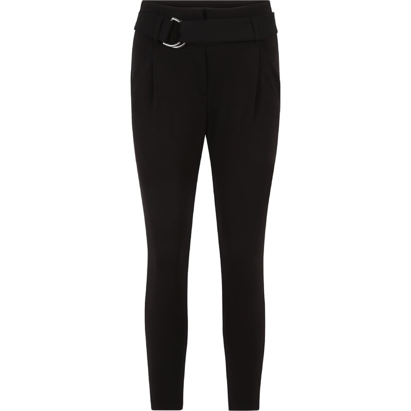 Vero Moda Petite Kalhoty se sklady v pase BAILEY černá