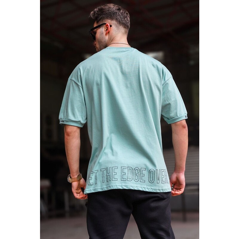 Madmext Mint Green Oversized T-shirt 5803