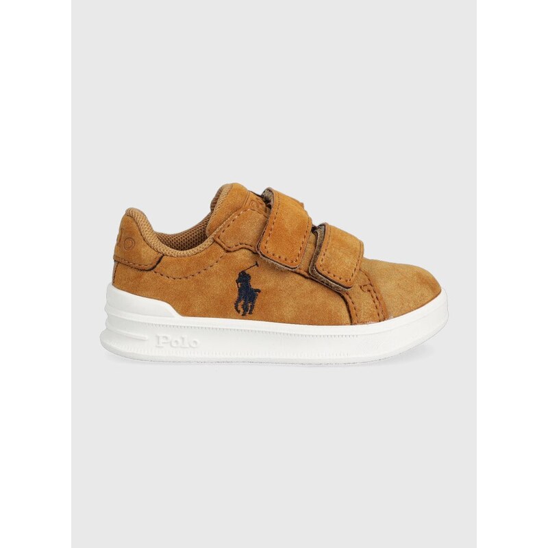 Dětské sneakers boty Polo Ralph Lauren béžová barva