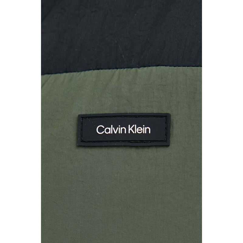 Bunda Calvin Klein pánská, zelená barva, zimní