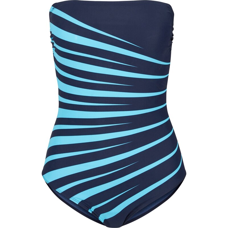 bonprix Stahovací jednodílné plavky, lehký tvarující efekt Modrá