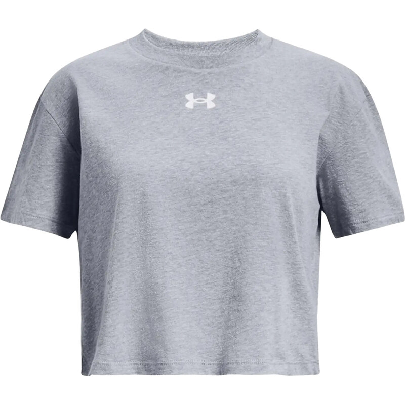 Triko Under Armour UA CROP SPORTSTYLE LOGO SS-GRY 1380878-035