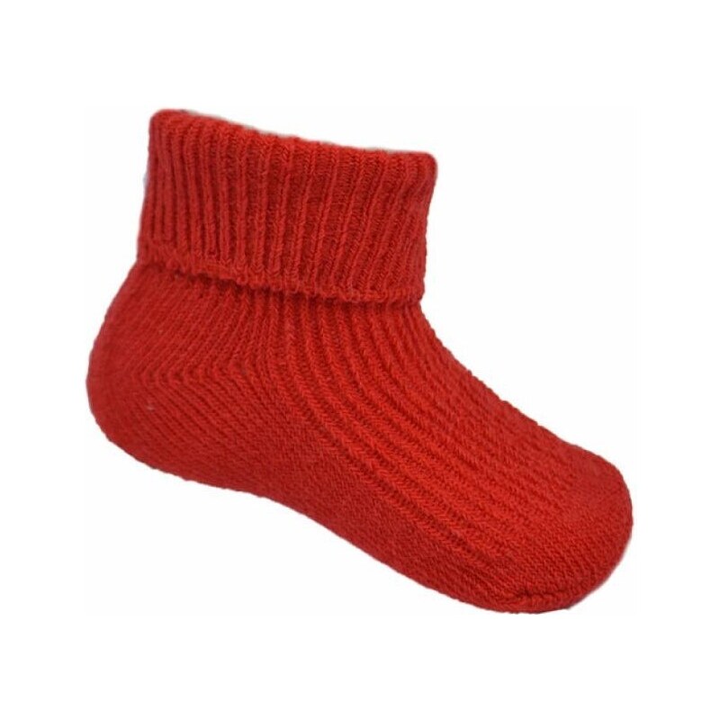 SOFT TOUCH Kojenecké bavlněné ponožky červené