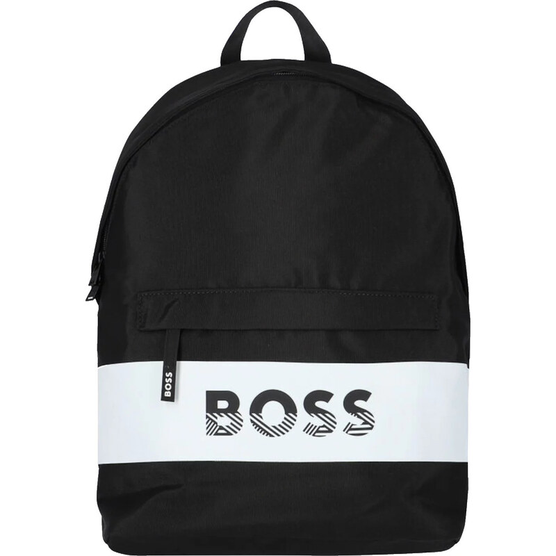 HUGO BOSS ČERNÝ BATOH BOSS LOGO BACKPACK Černá