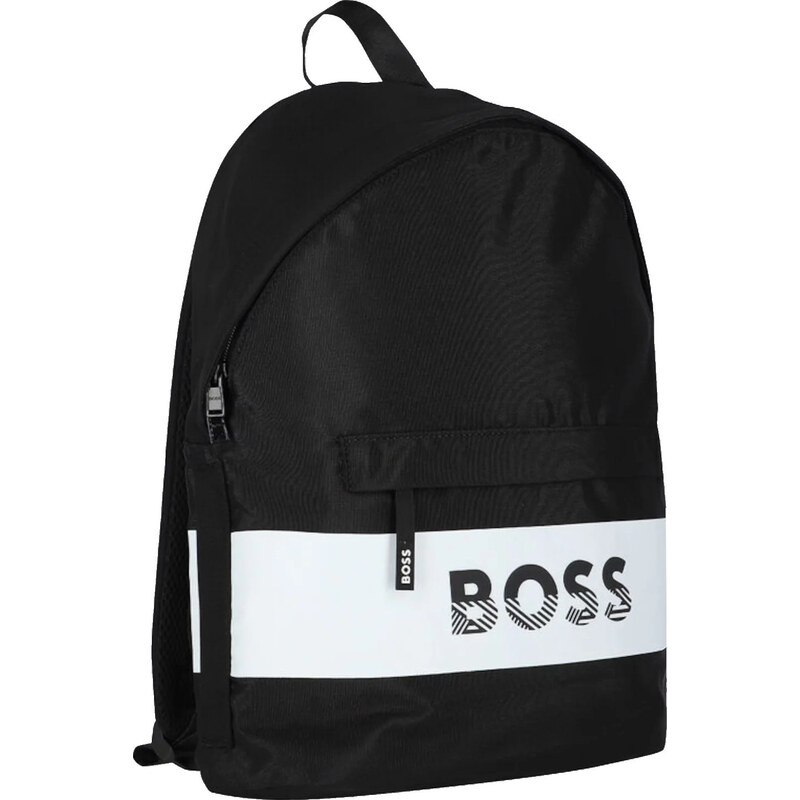 HUGO BOSS ČERNÝ BATOH BOSS LOGO BACKPACK Černá