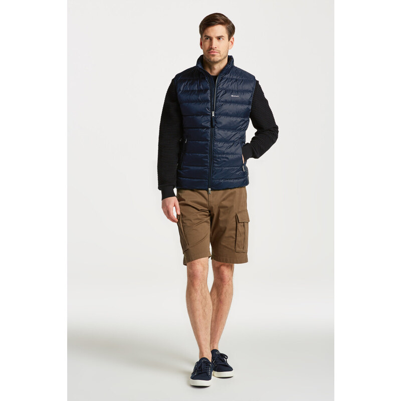 VESTA GANT LIGHT DOWN GILET modrá S