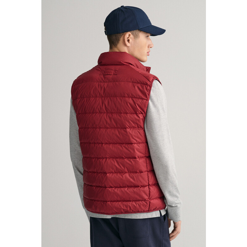 VESTA GANT LIGHT DOWN GILET červená S