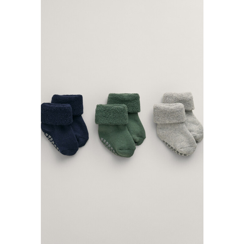 PONOŽKY GANT SOCKS 3-PACK GIFT BOX zelená 10/12