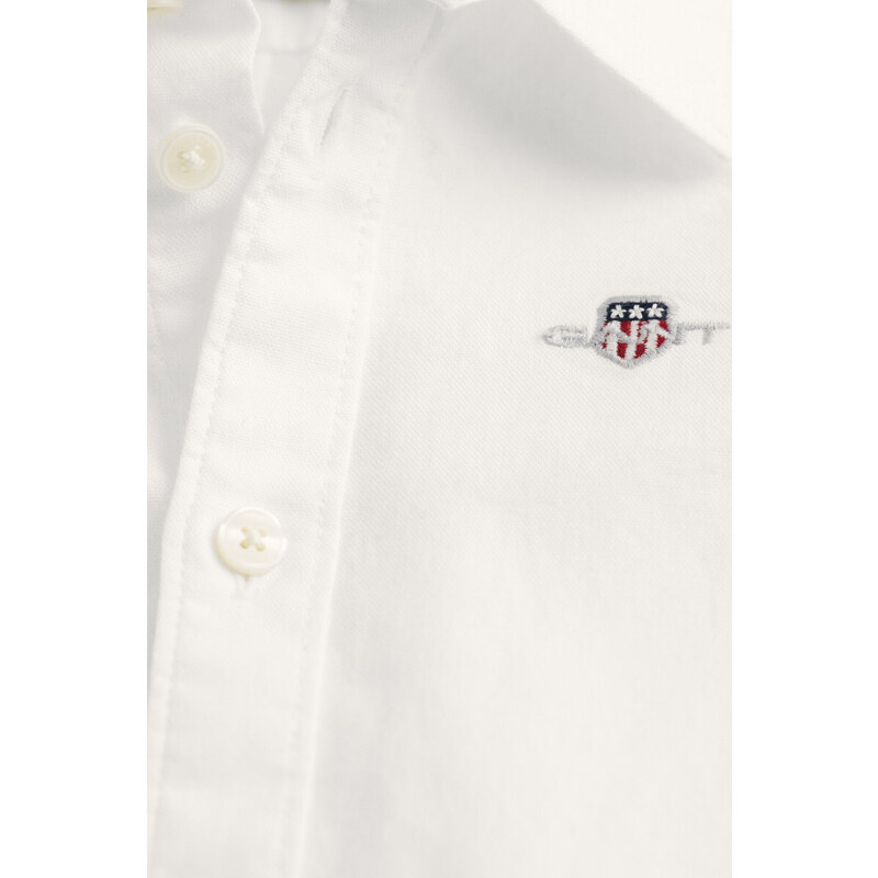 KOŠILE GANT SHIELD OXFORD SHIRT bílá 80